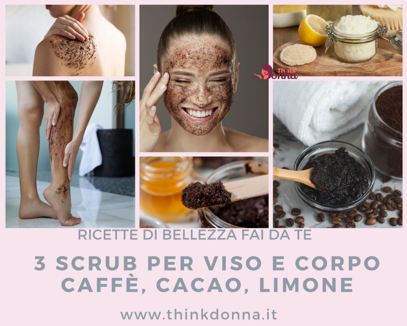 scrub viso corpo caffè cacao limone ricette fai da te