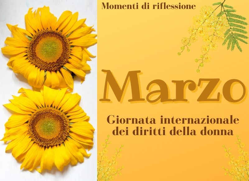 8 marzo Giornata internazionale dei diritti della donna girasole mimose