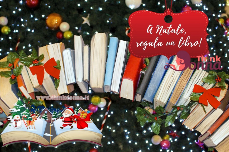 libri idea regalo di Natale Babbo renna neve albero palline luci