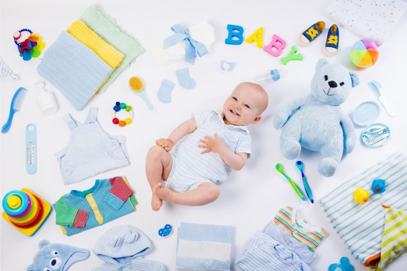 bambino neonato accessori vestiti tutine pannolini giocattoli pettine spazzola peluche