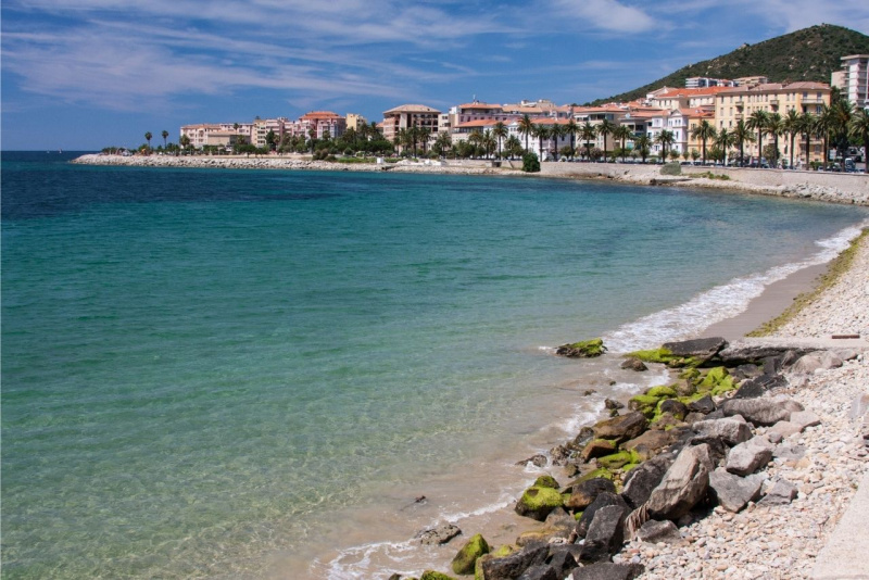 vista mare citt Ajaccio spiaggia paesaggio