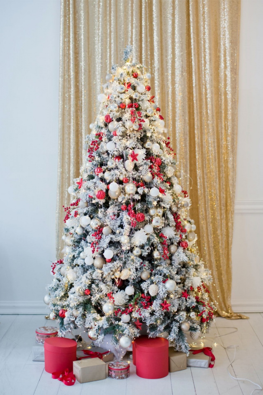decorazioni natalizie bianche albero di natale christmas