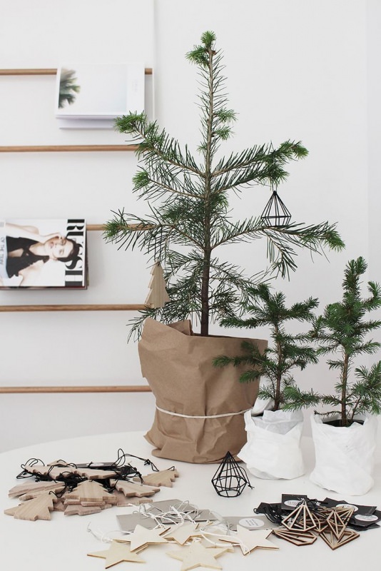 Addobbi Natalizi Stile Nordico.Albero Di Natale In Stile Scandinavo Decorazioni Natalizie Nordiche