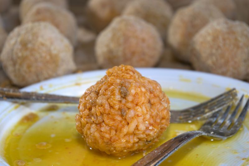 arancina preparazione