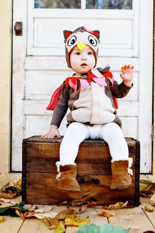 costume di carnevale bambino gufo