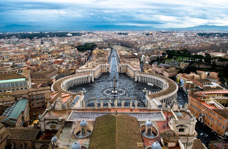 piazza san pietro vista aerea roma