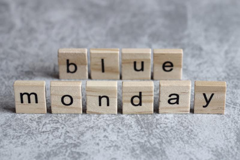 blue Monday luned triste scritta