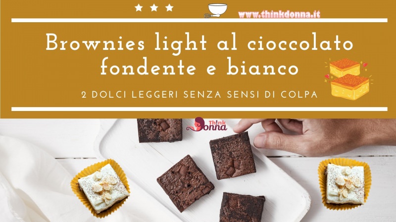 Brownies morbidi senza burro al cioccolato fondente e bianco ricette