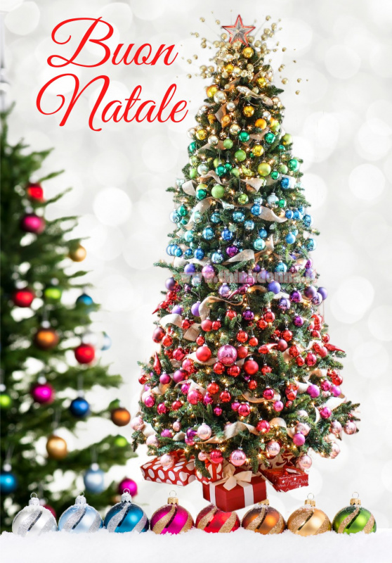 decorazione arcobaleno albero di Natale