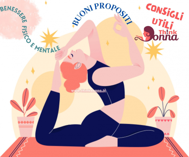 illustrazione benessere fisico mentale figura yoga tappeto