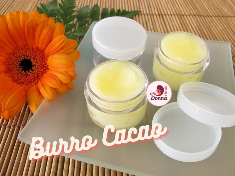 burro cacao balsamo barattolini vetro tappo plastica fiore gerbera arancione