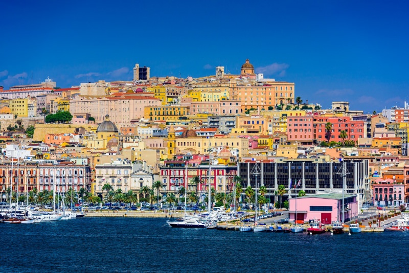 vista panoramica cagliari mare