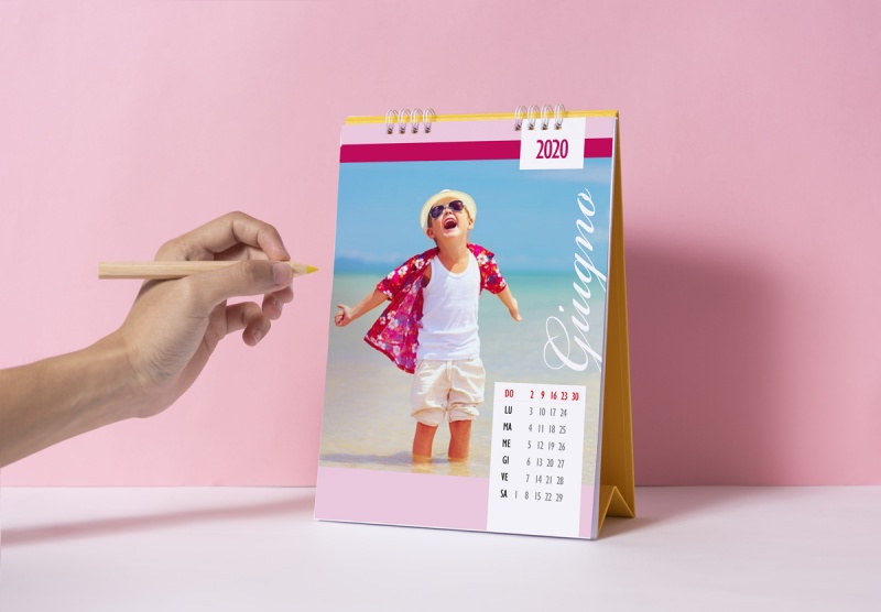 calendario da tavolo personalizzato foto