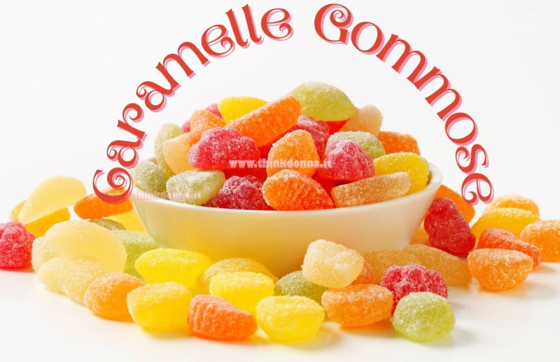 caramelle gommose gelee frizzanti colorate