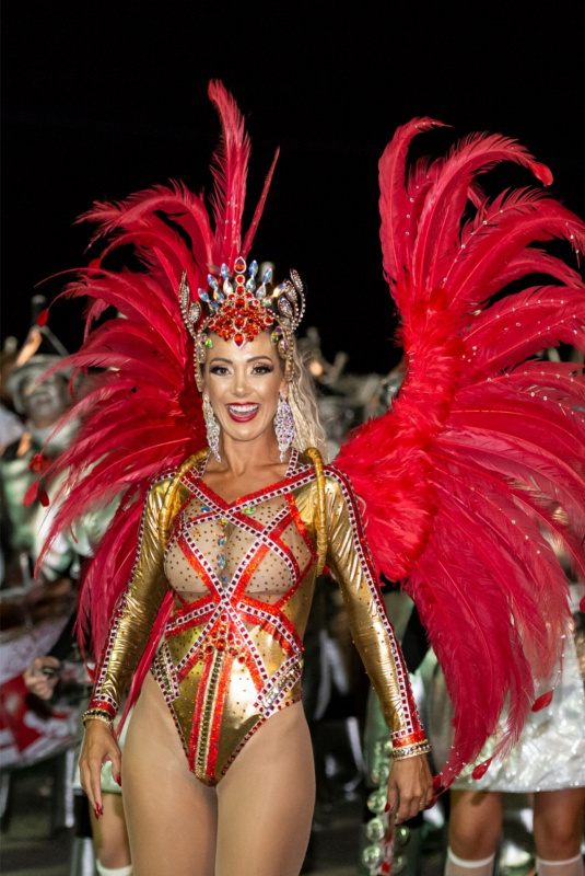 bella donna costume di carnevale brasiliano