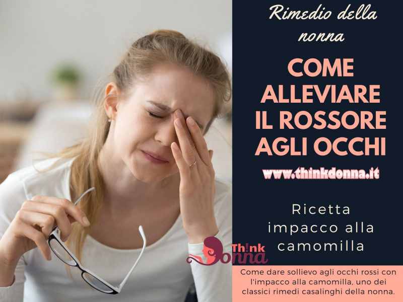 donna si tocca occhio stanchezza fatica lavoro notebook