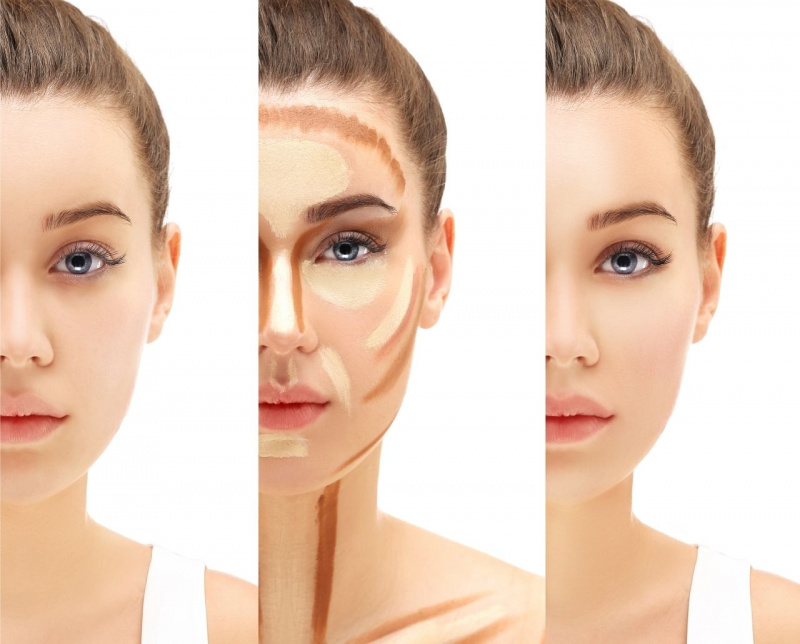 tutorial trucco make-up viso bella donna prima dopo 