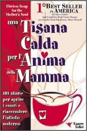 una tisana calda per l'anima della mamma illustrazione tazza fumante con cuore