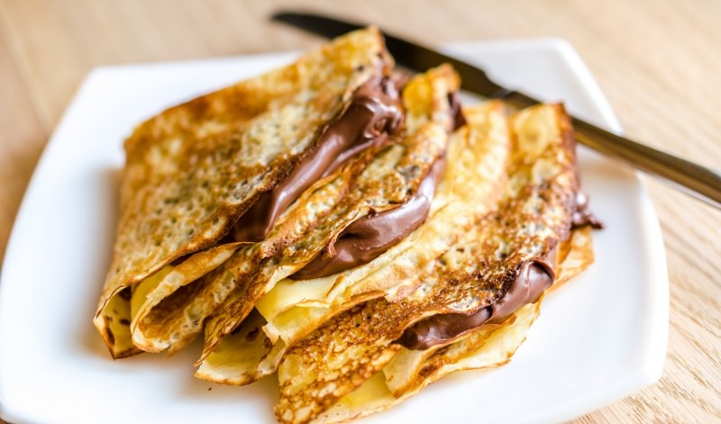 crpes farcite con nutella crema cioccolato nocciole piatto pronto dessert crepe