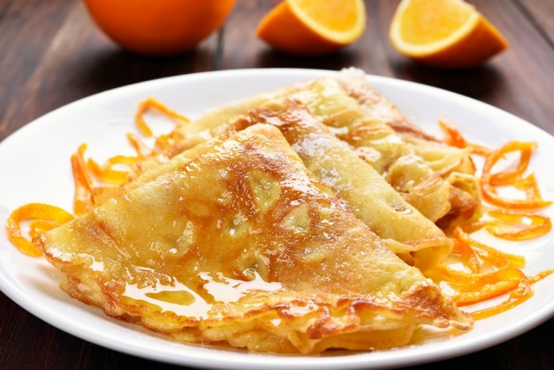 crpes suzette piatto pronto dessert arancia