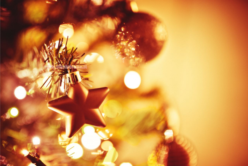 stella addobbo Albero di Natale metallo rame luci luminosità