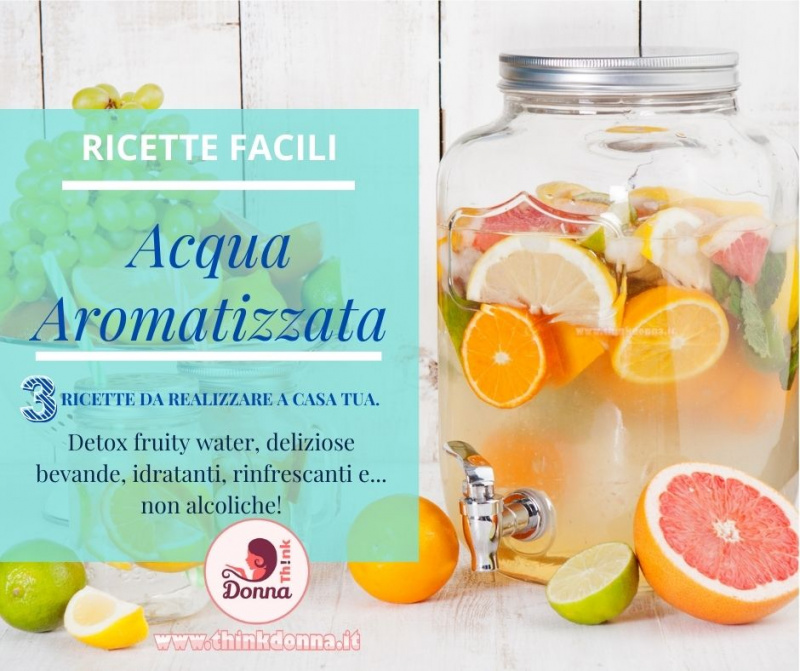 dispenser di vetro rubinetto acqua detox water aromatizzata frutta agrumi