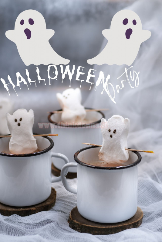 cioccolata calda halloween ghost fantasmi marshmallow