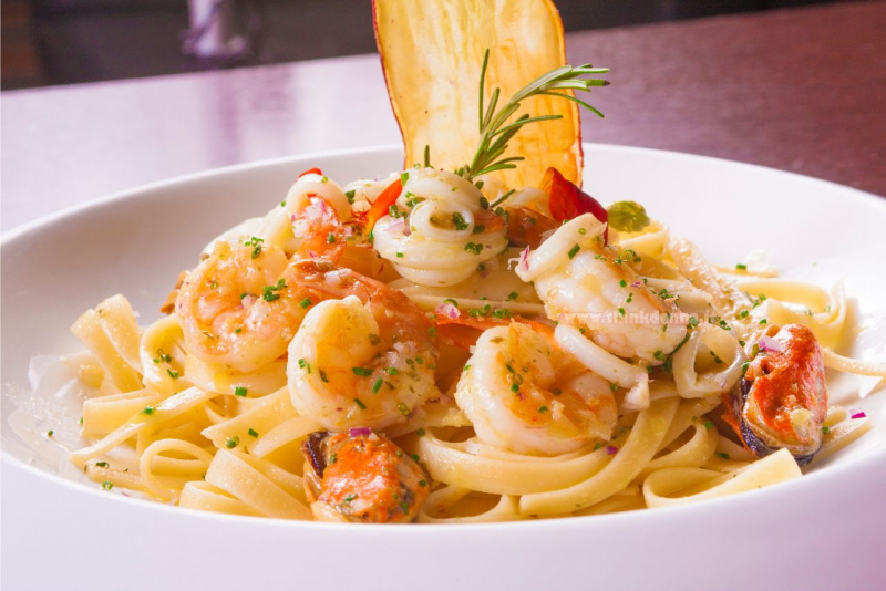 ricetta ingredienti gamberi pasta fettuccine 
