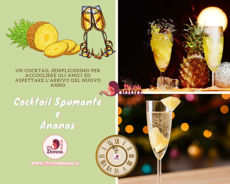cocktail spumante e ananas ricetta capodanno flute 