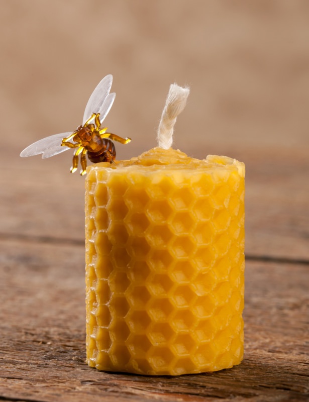 candela foglio cera d'api