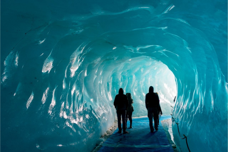grotta di ghiaccio Mer de Glace Chamonix