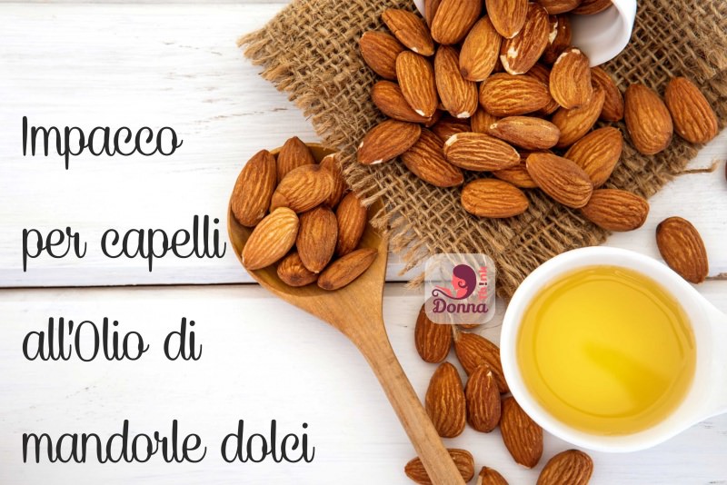 olio di mandorle dolci impacco capelli