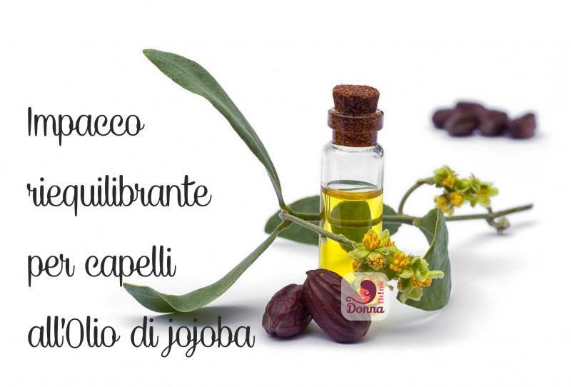 ampolla con olio di jojoba fiori foglie tappo 