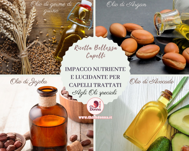 ingredienti impacco capelli olio di germe di grano jojoba argan avocado 