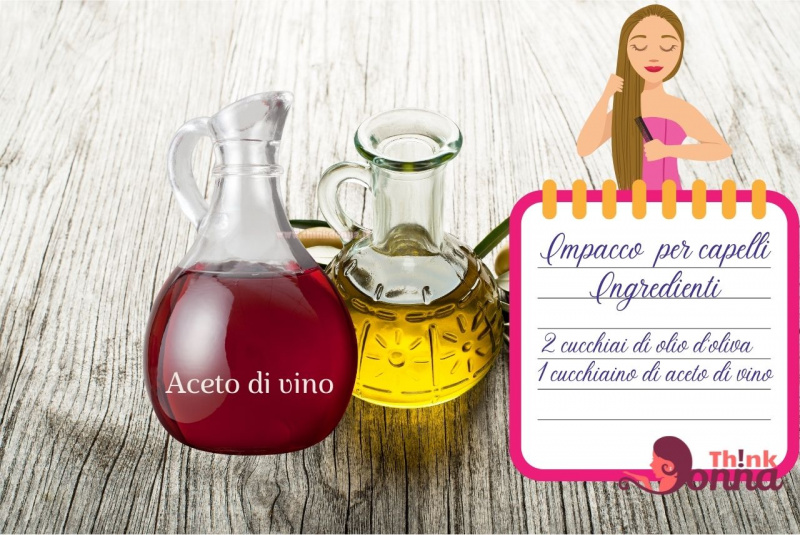 ampolle olio oliva aceto di vino rosso illustrazione cura dei capelli