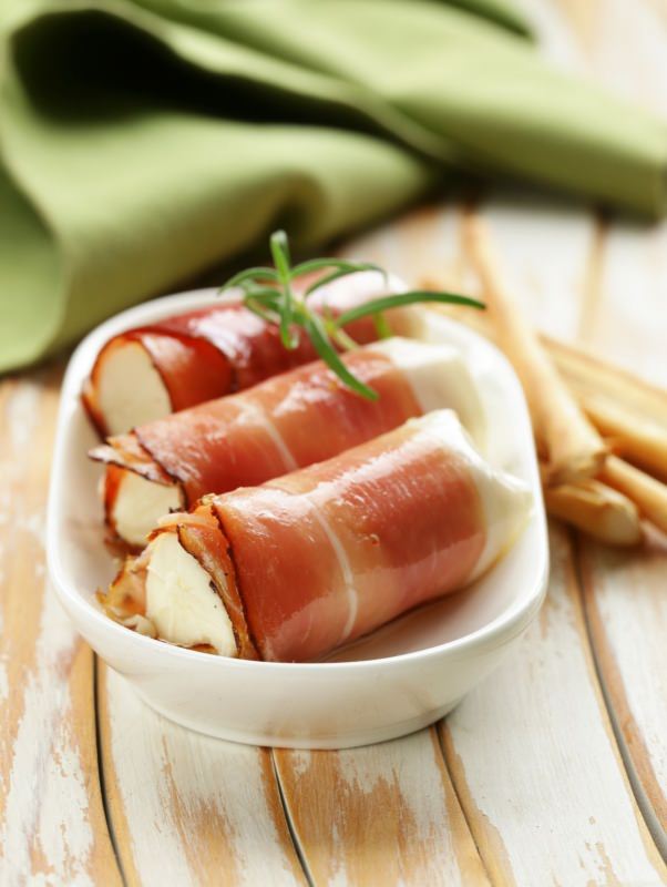 involtini prosciutto crudo di parma formaggio caprino antipasto