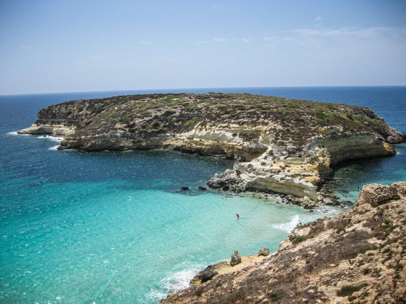 Isola dei Conigli mare Lampedusa