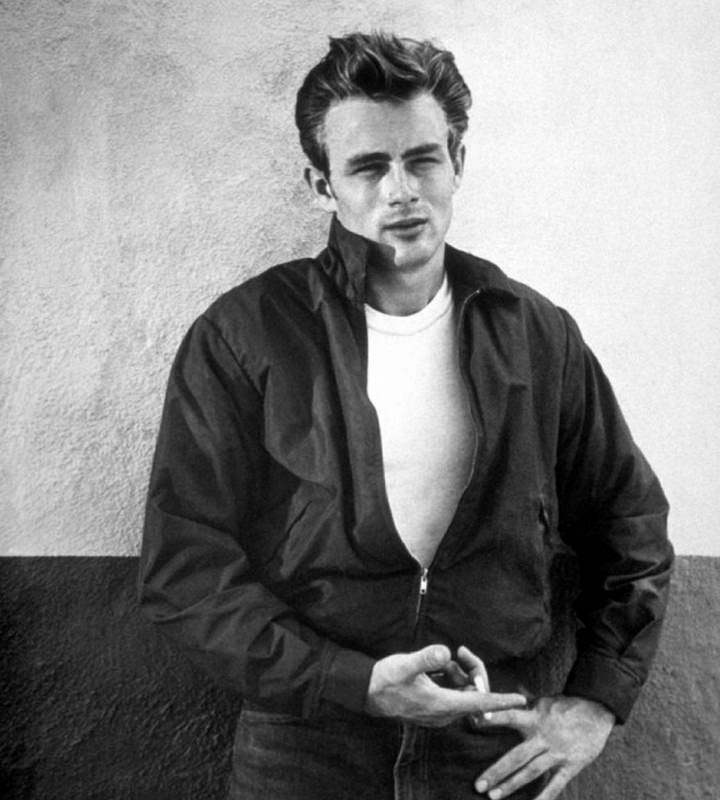 James Dean con maglietta bianca