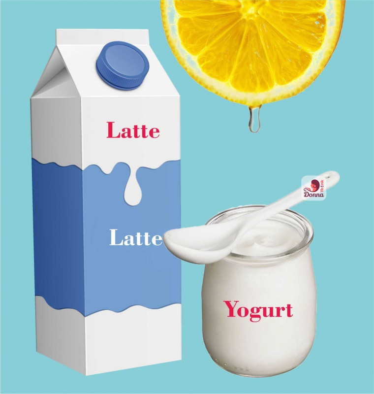 latte yogurt succo di limone laticello buttermilk