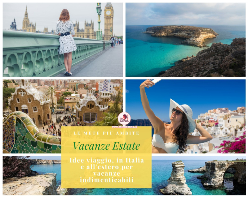 idee viaggio vacanze Italia estero Londra Santorini Barcellona Puglia Lampedusa mare spiaggia