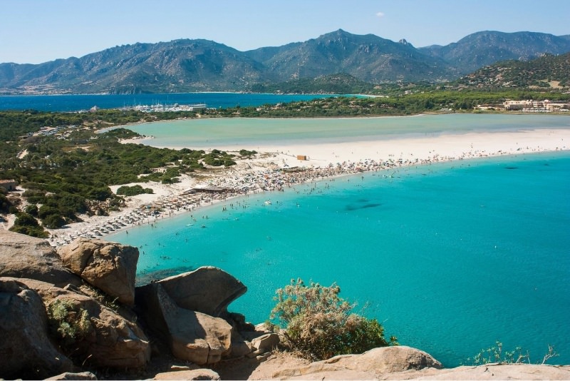 Mare e spiaggia di Villasimius in Sardegna