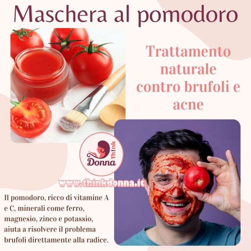 maschera viso pomodoro uomo ricetta