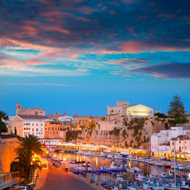 Minorca isole Baleari porto palme