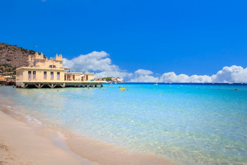 spiaggia di Mondello mare