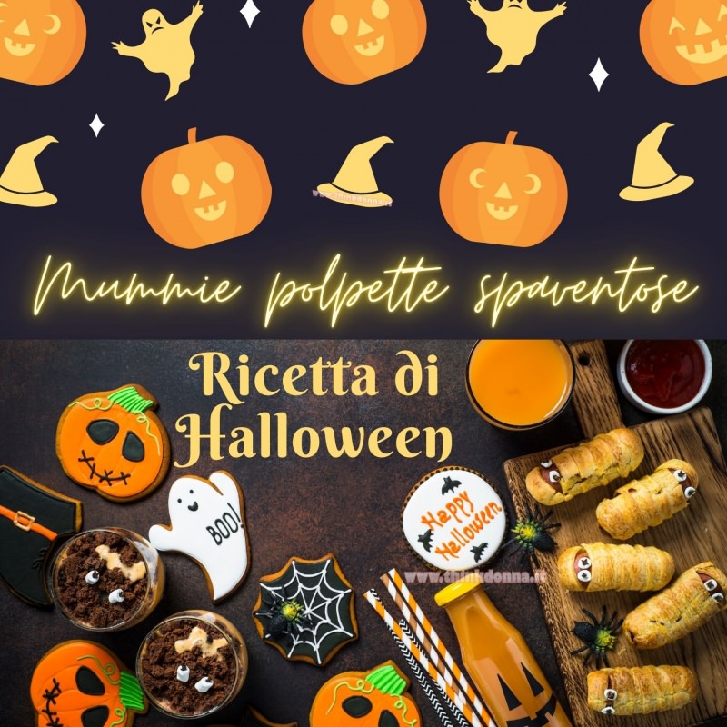 mummie polpettespaventose ricetta Halloween zucca 