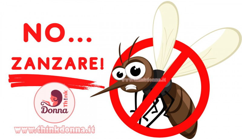 illustrazione anti zanzara divieto scritta no zanzare