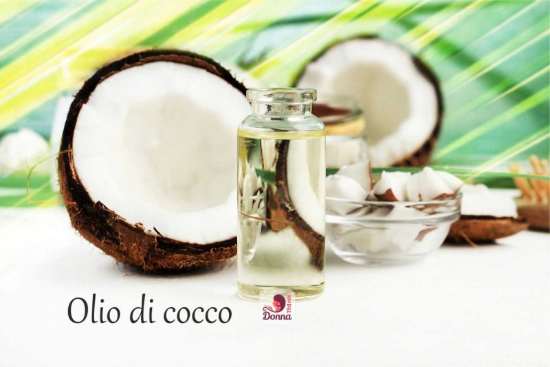 olio di cocco bottiglietta noce