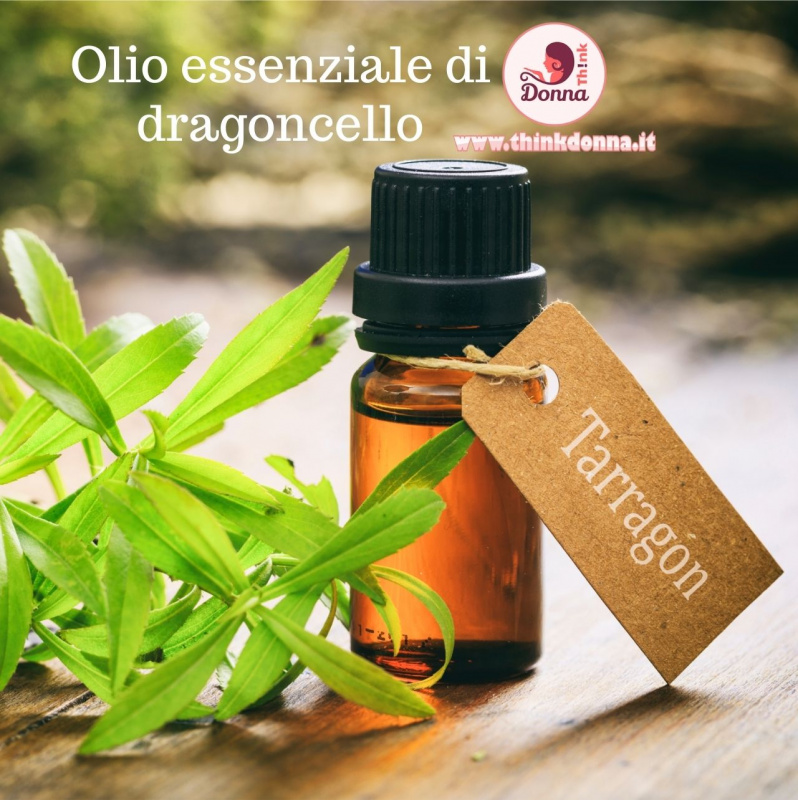 boccetta olio essenziale dragoncello tarragon foglie