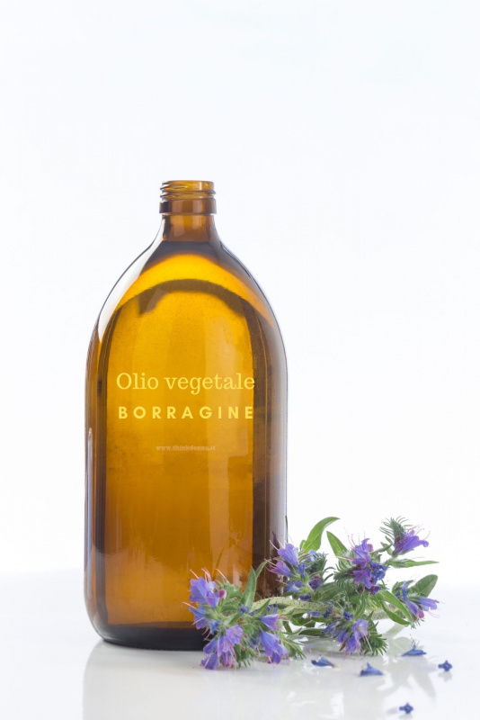 flacone bottiglia olio vegetale borragine