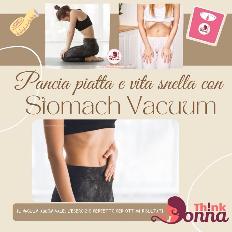 esercizio fisico stomach vacuum addominali donna bilancia metro da sarta